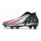 adidas Predator Edge+ FG Soccer Cleats Silver Black Solar Pink