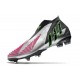 adidas Predator Edge+ FG Soccer Cleats Silver Black Solar Pink