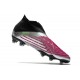 adidas Predator Edge+ FG Soccer Cleats Silver Black Solar Pink