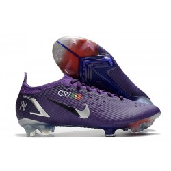 New Nike Mercurial Vapor XIV Elite FG Ronaldo CR7 Electro Purple Silver