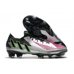 adidas Low Cut Predator Edge.1 FG Silver Black Solar Pink