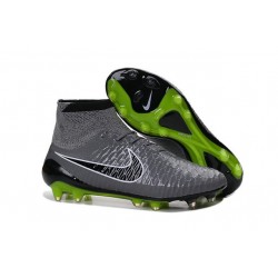 New 2015 Nike Magista Obra FG ACC Men Soccer Cleats Grey Black