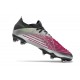 adidas Low Cut Predator Edge.1 FG Silver Black Solar Pink