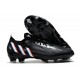 adidas Low Cut Predator Edge.1 FG Darkness - Core Black White Vivid Red