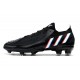 adidas Low Cut Predator Edge.1 FG Darkness - Core Black White Vivid Red