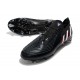 adidas Low Cut Predator Edge.1 FG Darkness - Core Black White Vivid Red