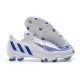 adidas Low Cut Predator Edge.1 FG Diamond Edge - Footwear White Hi-Res Blue