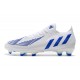 adidas Low Cut Predator Edge.1 FG Diamond Edge - Footwear White Hi-Res Blue