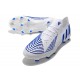 adidas Low Cut Predator Edge.1 FG Diamond Edge - Footwear White Hi-Res Blue