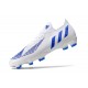 adidas Low Cut Predator Edge.1 FG Diamond Edge - Footwear White Hi-Res Blue