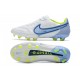 New Nike Tiempo Legend 9 Elite FG Shoes White Blue