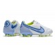 New Nike Tiempo Legend 9 Elite FG Shoes White Blue