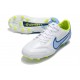 New Nike Tiempo Legend 9 Elite FG Shoes White Blue