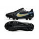 New Nike Tiempo Legend 9 Elite FG Shoes Black Gold Blue