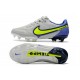 New Nike Tiempo Legend 9 Elite FG Shoes Grey Fog Volt Sapphire