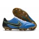 New Nike Tiempo Legend 9 Elite FG Shoes Blue Black Yellow