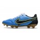 New Nike Tiempo Legend 9 Elite FG Shoes Blue Black Yellow