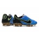 New Nike Tiempo Legend 9 Elite FG Shoes Blue Black Yellow