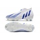 adidas Predator Edge+ FG Soccer Cleats White Hi Res Blue