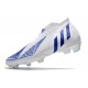 adidas Predator Edge+ FG Soccer Cleats White Hi Res Blue