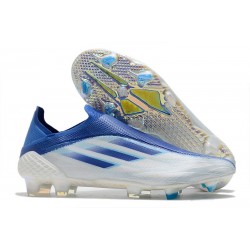 New adidas X Speedflow+ FG White Legacy Indigo Sky Rush