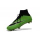 Mens 2015 Nike Mercurial Superfly 4 FG Soccer Boot Green Black