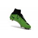 Mens 2015 Nike Mercurial Superfly 4 FG Soccer Boot Green Black