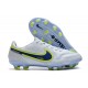 New Nike Tiempo Legend 9 Elite FG Shoes Recharge - White Blue Yellow