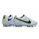 New Nike Tiempo Legend 9 Elite FG Shoes Recharge - White Blue Yellow