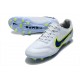 New Nike Tiempo Legend 9 Elite FG Shoes Recharge - White Blue Yellow