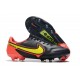 New Nike Tiempo Legend 9 Elite FG Shoes Black Red Yellow
