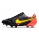 New Nike Tiempo Legend 9 Elite FG Shoes Black Red Yellow