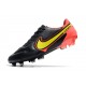 New Nike Tiempo Legend 9 Elite FG Shoes Black Red Yellow