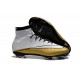 White Gold CR7 Nike Mercurial Superfly 4 FG Soccer Boot