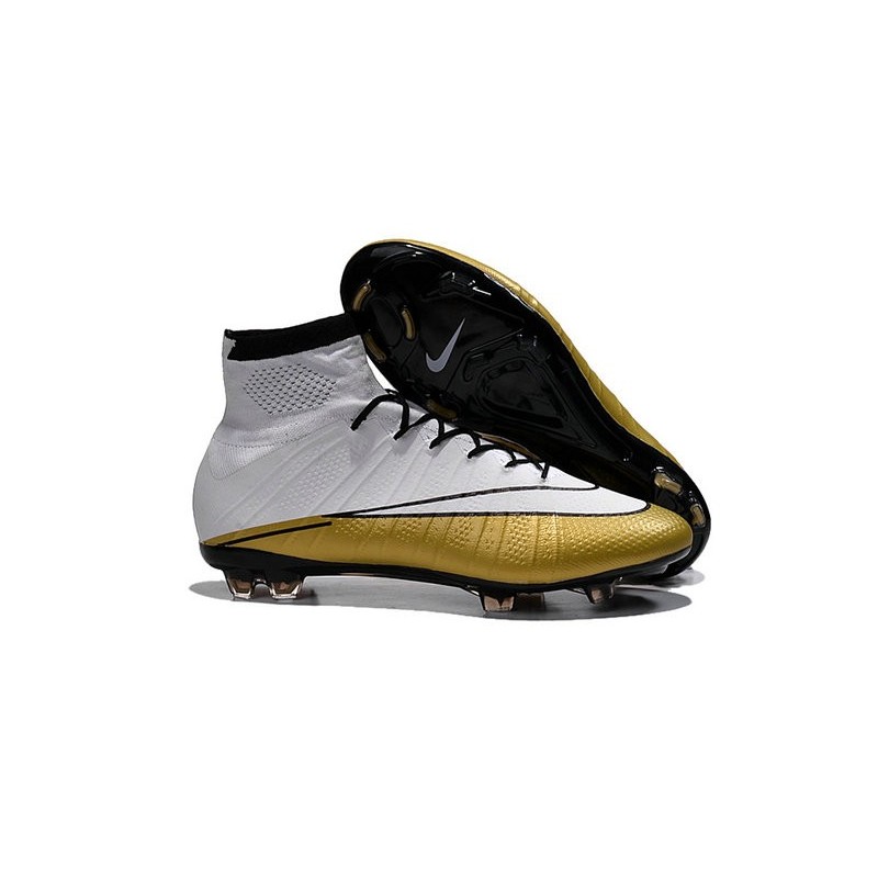 nike mercurial cr7 white and gold