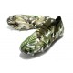 adidas Low Cut Predator Edge.1 FG Swarovski - Focus Olive Silver Metallic Magic Lime