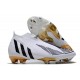 adidas Predator Edge+ FG Soccer Cleats White Black Gold