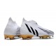 adidas Predator Edge+ FG Soccer Cleats White Black Gold