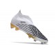 adidas Predator Edge+ FG Soccer Cleats White Black Gold
