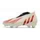 adidas Predator Edge+ FG Showdown - Off White Vivid Red Gold Metallic