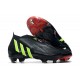 adidas Predator Edge+ FG Soccer Cleats Black Green