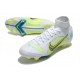 Nike Mercurial Superfly VIII Elite FG Cleats White Blue Yellow