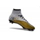 White Gold CR7 Nike Mercurial Superfly 4 FG Soccer Boot