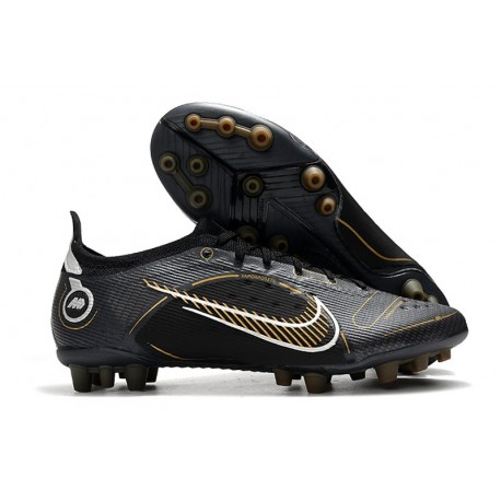 Nike Mercurial Vapor XIV Elite AG-Pro Shadow - Black Metallic Gold Metallic Silver