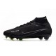 Nike Zoom Mercurial Superfly 9 Elite FG Cleats Black Dk Smoke Grey Summit White Volt