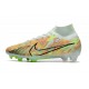 Nike Zoom Mercurial Superfly 9 Elite FG Cleats Barely Green Blackened Blue Total Orange