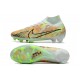 Nike Zoom Mercurial Superfly 9 Elite FG Cleats Barely Green Blackened Blue Total Orange