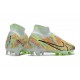 Nike Zoom Mercurial Superfly 9 Elite FG Cleats Barely Green Blackened Blue Total Orange