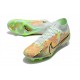 Nike Zoom Mercurial Superfly 9 Elite FG Cleats Barely Green Blackened Blue Total Orange
