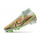 Nike Zoom Mercurial Superfly 9 Elite FG Cleats Barely Green Blackened Blue Total Orange